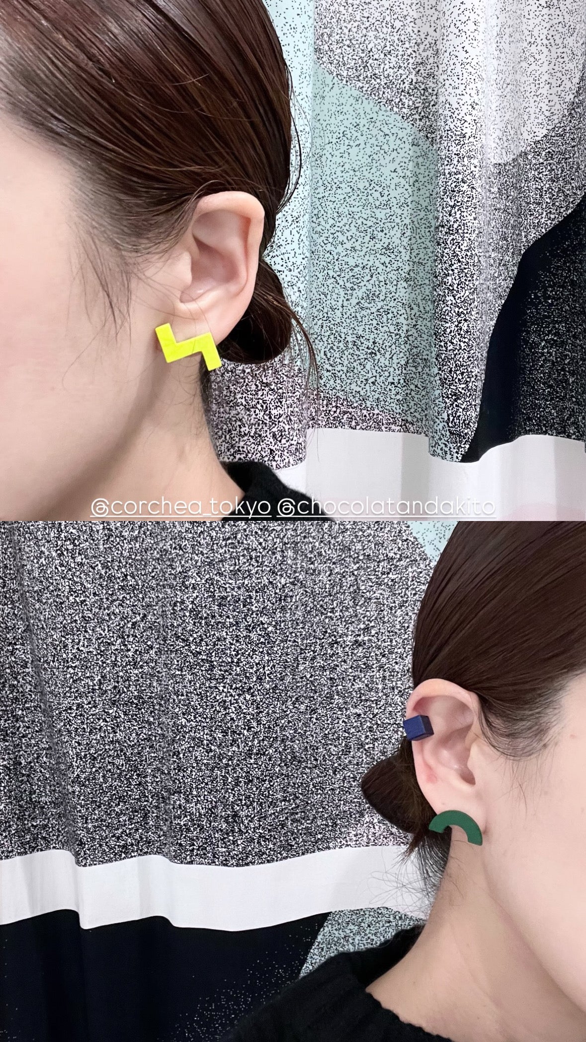 ステップピアス クリームイエロー