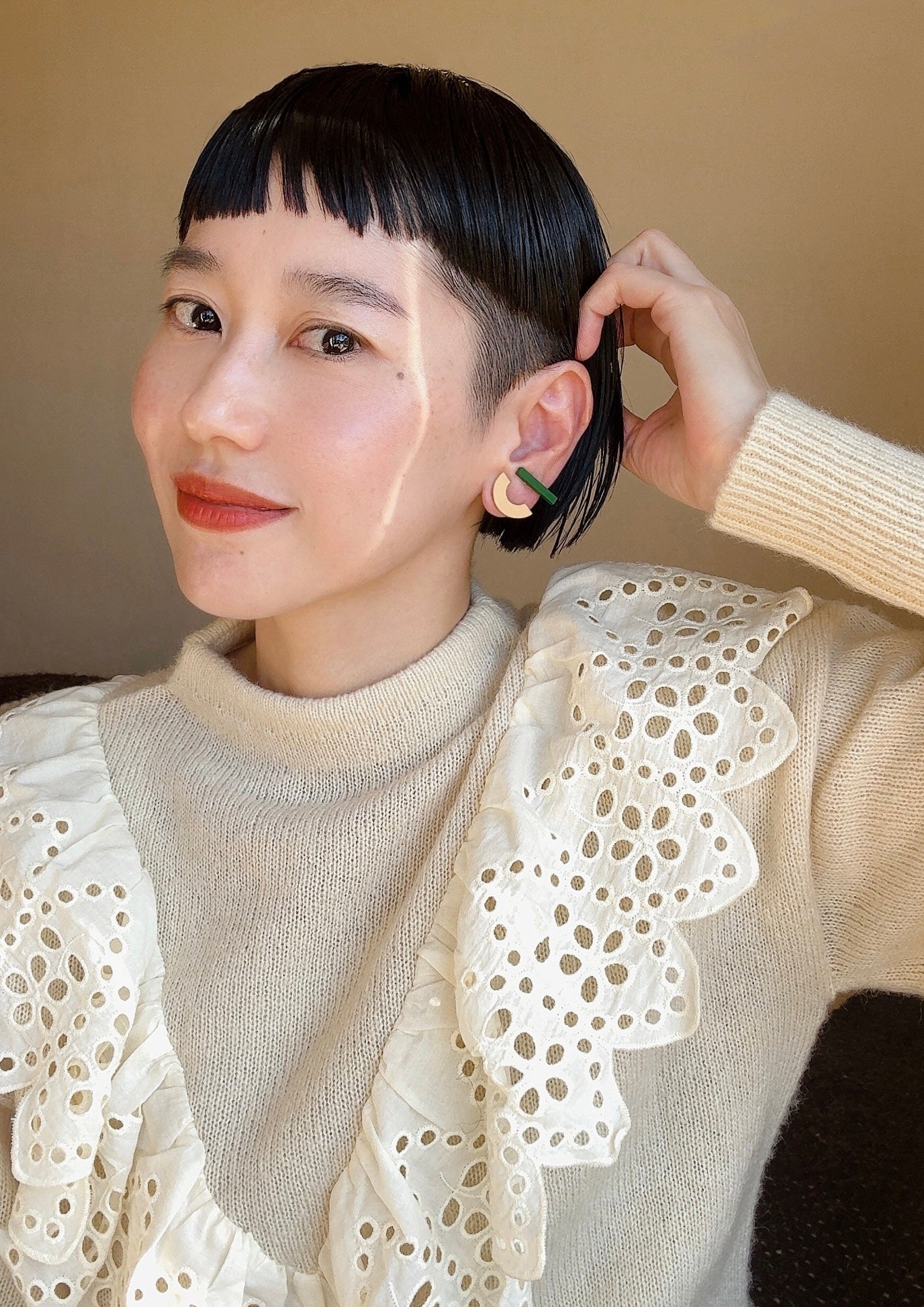 アーチイヤリング イエロー – Corchea Shop