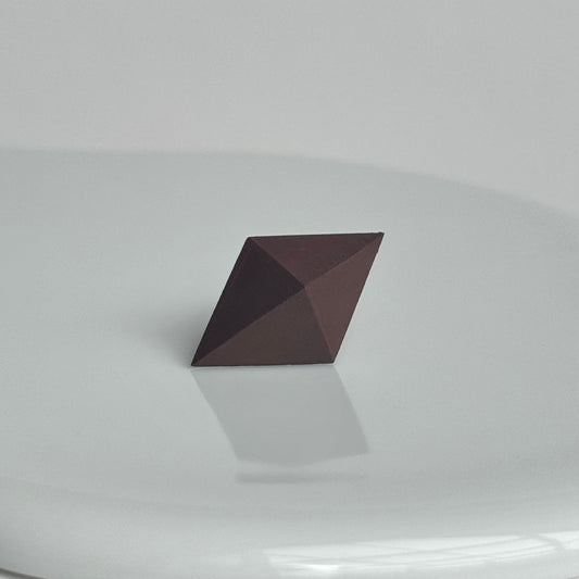 ダイヤモンドピアス S　チョコレートブラウン