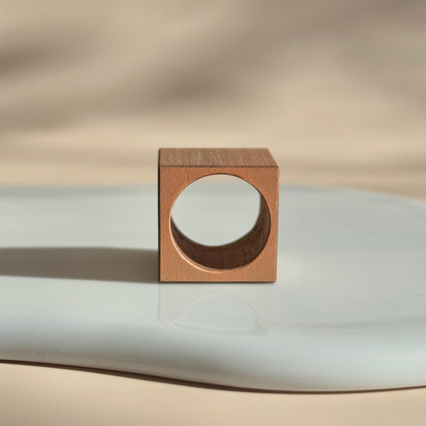 キューブリング（M）ペールアプリコット