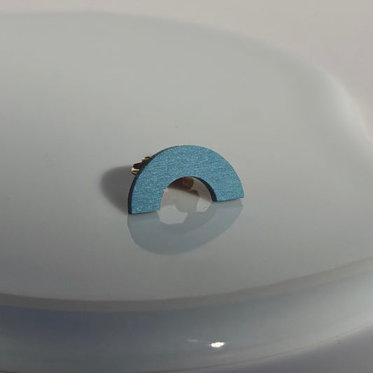 アーチイヤリング　シアン