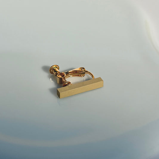 スティックイヤリング　エクルー